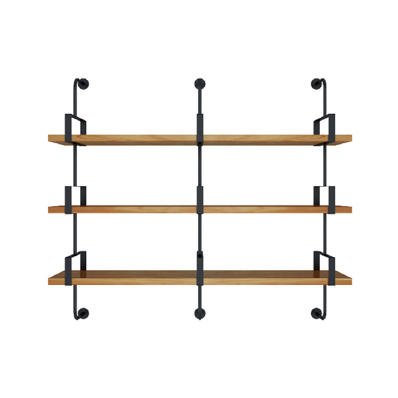 7.87 "W estantería de estilo industrial montado en la pared para la sala de estudio del hogar