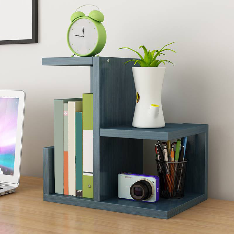 Estantería de estilo escandinavo abierta estantería de madera para la oficina