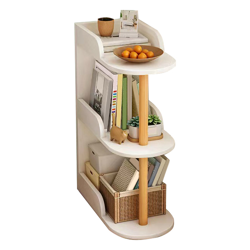 Scandinavian Bookshelf Engineered Wood Shelf Bookcase for Office 18.9"L x 9.4"W x 28.3"H Natural Wood White Clearhalo 'Bookcases' 'furn' 'furn_bookcases' 'Furniture' 'Office Furniture' 5272049