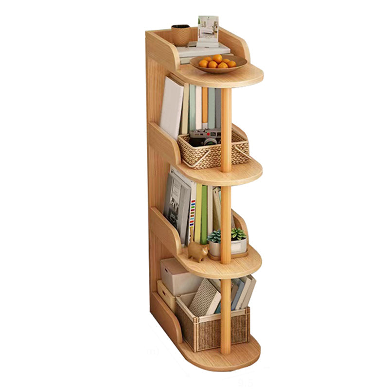 Scandinavian Bookshelf Engineered Wood Shelf Bookcase for Office 18.9"L x 9.4"W x 40.6"H Natural Clearhalo 'Bookcases' 'furn' 'furn_bookcases' 'Furniture' 'Office Furniture' 5272058