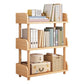 Scandinavian Bookshelf Engineered Wood Shelf Bookcase for Office 15.7"L x 9.4"W x 31.1"H Natural Clearhalo 'Bookcases' 'furn' 'furn_bookcases' 'Furniture' 'Office Furniture' 5272069