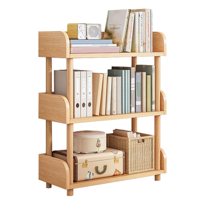 Scandinavian Bookshelf Engineered Wood Shelf Bookcase for Office 15.7"L x 9.4"W x 31.1"H Natural