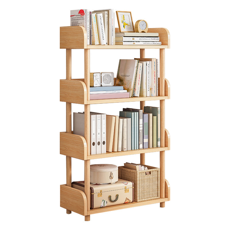 Scandinavian Bookshelf Engineered Wood Shelf Bookcase for Office 15.7"L x 9.4"W x 43.3"H Natural Clearhalo 'Bookcases' 'furn' 'furn_bookcases' 'Furniture' 'Office Furniture' 5272072