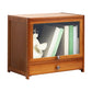 Brown Shelf Bookcase with Doors Standard Bookcase for Office