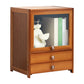 Brown Shelf Bookcase with Doors Standard Bookcase for Office