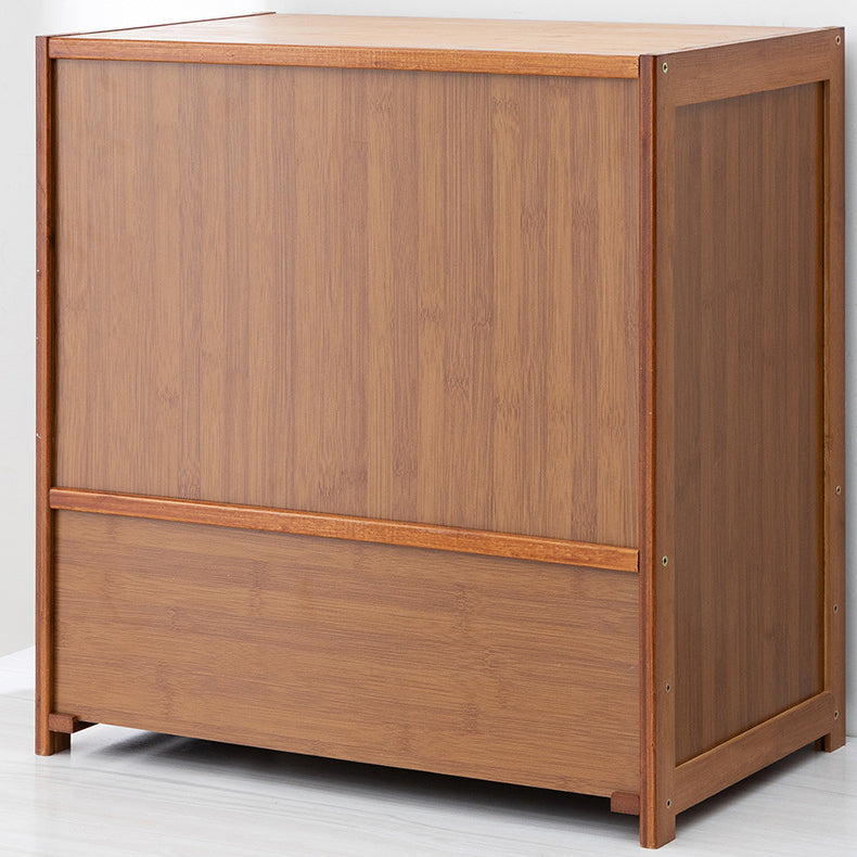 Brown Shelf Bookcase with Doors Standard Bookcase for Office