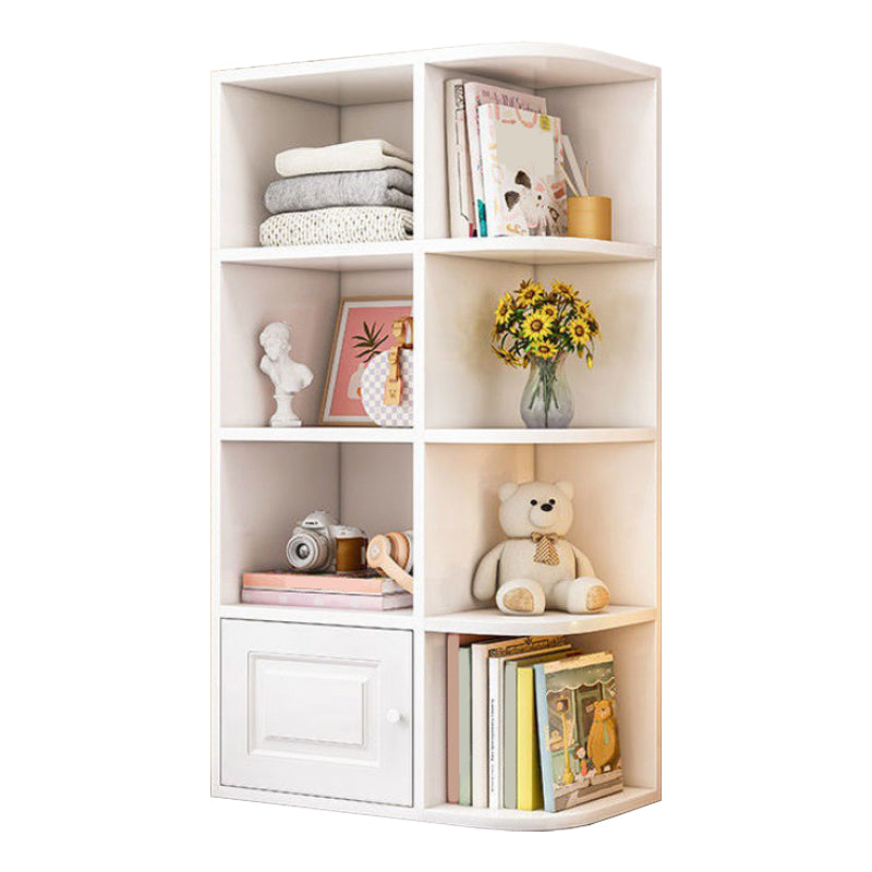 Modern Style Bookshelf Wood Closed Back Bookcase for Home Office 23.6"L x 9.4"W x 47.2"H White Clearhalo 'Bookcases' 'furn' 'furn_bookcases' 'Furniture' 'Office Furniture' 5272229