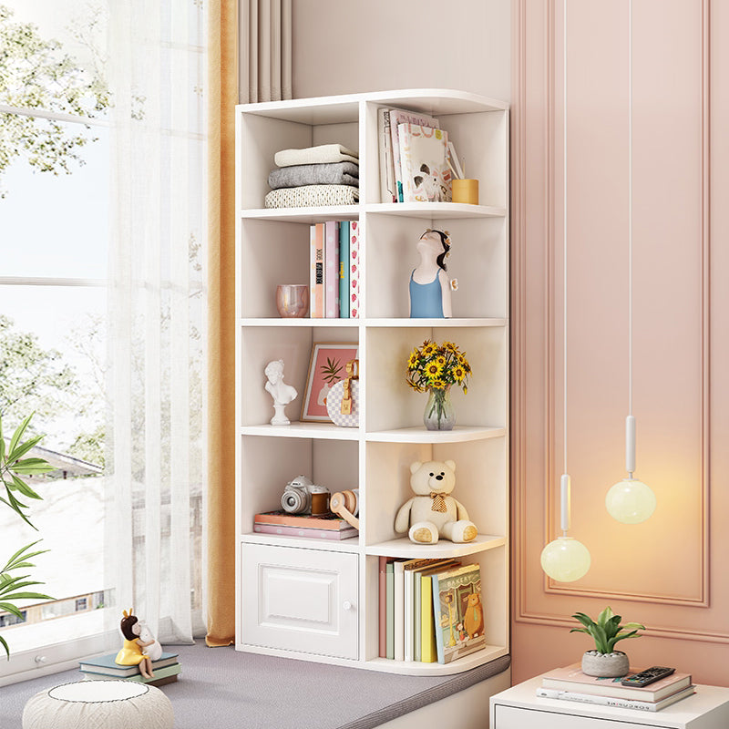 Modern Style Bookshelf Wood Closed Back Bookcase for Home Office Clearhalo 'Bookcases' 'furn' 'furn_bookcases' 'Furniture' 'Office Furniture' 5272241