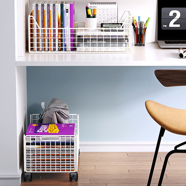 Libreria per scaffali orizzontali del libro di metallo, 11.61 "W x 9.45" H