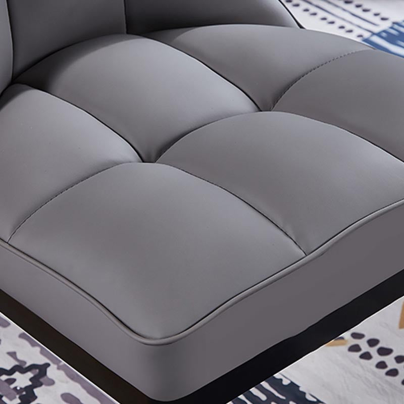 Glam Chair Parsons Chair Leather Dining Furniture in Matte Finish Clearhalo 'Dining Chairs' 'Dining Tables & Seating' 'dining_chair' 'furn' 'furn_dining_chair' 'Furniture' 'Kitchen & Dining Furniture' 5272281