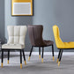 Glam Chair Parsons Chair Leather Dining Furniture in Matte Finish Clearhalo 'Dining Chairs' 'Dining Tables & Seating' 'dining_chair' 'furn' 'furn_dining_chair' 'Furniture' 'Kitchen & Dining Furniture' 5272300