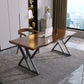 Industrial Dinette Set 1/2 Pieces Solid Wood and Metal Dining Table Set 2 Pieces: Table, 1 Chair Clearhalo 'Dining Room Sets' 'Dining Tables & Seating' 'dining_room_set' 'furn' 'furn_dining_room_set' 'Furniture' 'Kitchen & Dining Furniture' 5272433