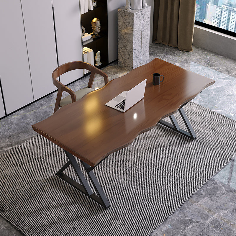 Industrial Dinette Set 1/2 Pieces Solid Wood and Metal Dining Table Set Clearhalo 'Dining Room Sets' 'Dining Tables & Seating' 'dining_room_set' 'furn' 'furn_dining_room_set' 'Furniture' 'Kitchen & Dining Furniture' 5272435