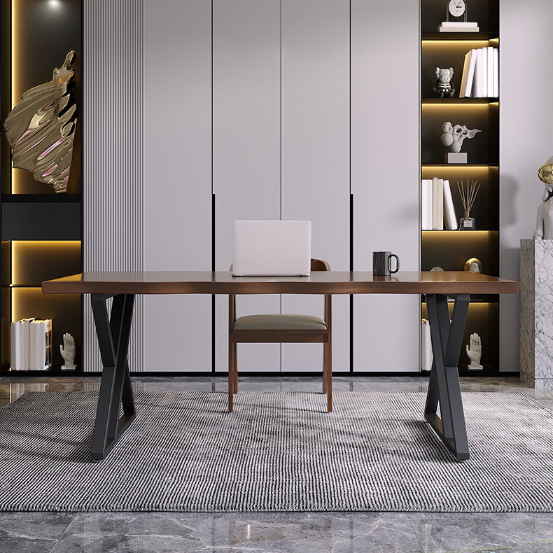 Industrial Dinette Set 1/2 Pieces Solid Wood and Metal Dining Table Set Clearhalo 'Dining Room Sets' 'Dining Tables & Seating' 'dining_room_set' 'furn' 'furn_dining_room_set' 'Furniture' 'Kitchen & Dining Furniture' 5272445