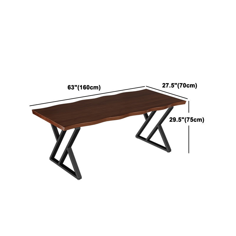 Industrial Dinette Set 1/2 Pieces Solid Wood and Metal Dining Table Set Clearhalo 'Dining Room Sets' 'Dining Tables & Seating' 'dining_room_set' 'furn' 'furn_dining_room_set' 'Furniture' 'Kitchen & Dining Furniture' 5272450
