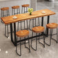 Taburete de bar contemporáneo de madera maciza Taburete de bar de metal con asiento contorneado