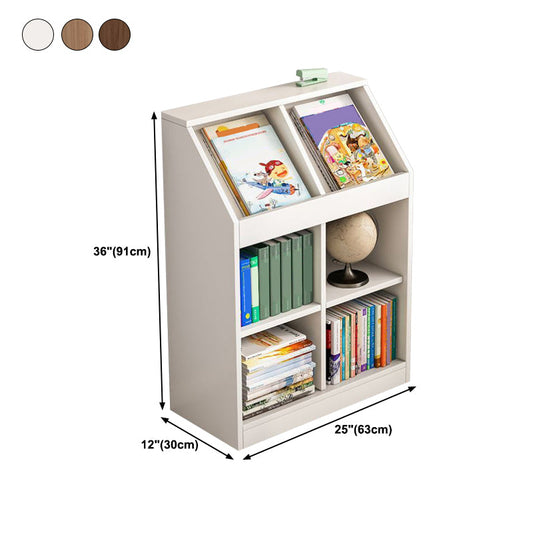 Closed Back Bookcase Standard Shelf Bookcase for Home Office