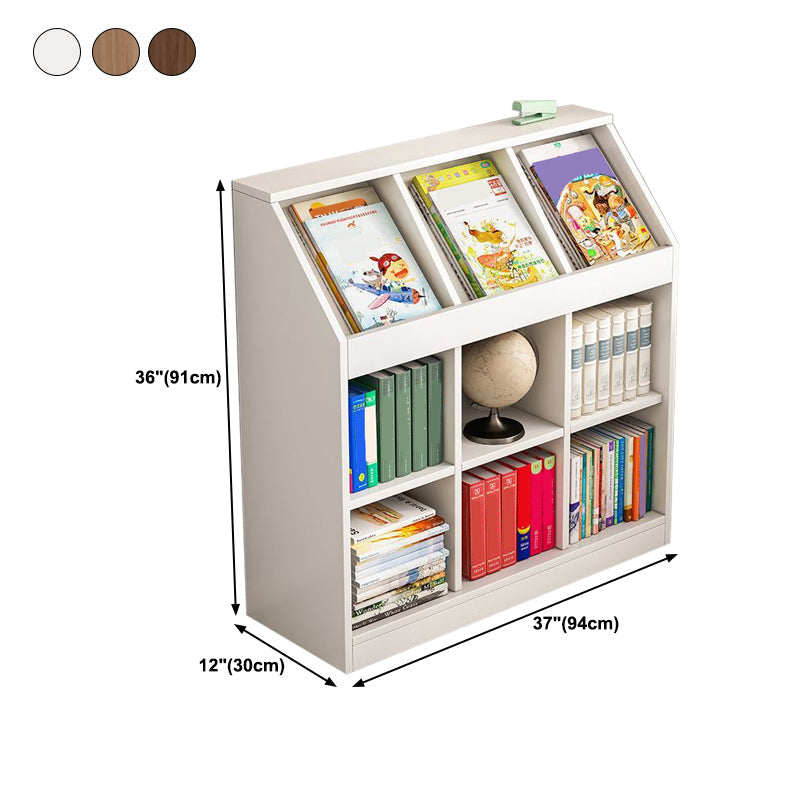 Closed Back Bookcase Standard Shelf Bookcase for Home Office