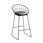 1/3 Pieces Industrial Iron Bar Table Set Round Bistro Set with Grey Faux Marble Top Dark-Grey 30"H Stool (Single) Clearhalo 'Bar Furniture' 'furn' 'furn_home_bar_bar_sets' 'Furniture' 'Home Bars & Bar Sets' 'home_bar_bar_sets' 'Kitchen & Dining Furniture' 5272595