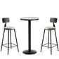 1/3 Pieces Industrial Iron Bar Table Set Round Bistro Set with Grey Faux Marble Top Clearhalo 'Bar Furniture' 'furn' 'furn_home_bar_bar_sets' 'Furniture' 'Home Bars & Bar Sets' 'home_bar_bar_sets' 'Kitchen & Dining Furniture' 5272601