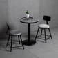 1/3 Pieces Industrial Iron Bar Table Set Round Bistro Set with Grey Faux Marble Top Clearhalo 'Bar Furniture' 'furn' 'furn_home_bar_bar_sets' 'Furniture' 'Home Bars & Bar Sets' 'home_bar_bar_sets' 'Kitchen & Dining Furniture' 5272602