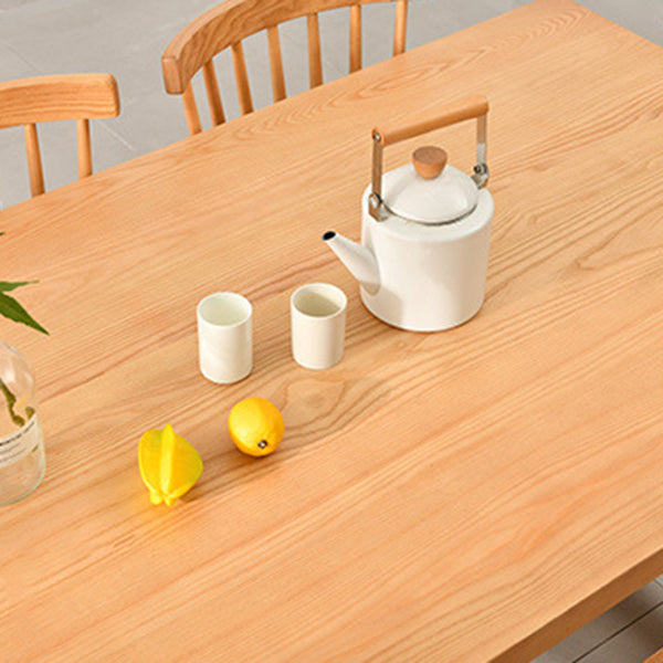 Set tavolo e panca moderni rettangolari Set da pranzo in legno massello da 1/2/3/5/9 pezzi