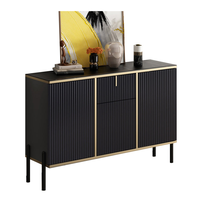 Glam Sideboard Stone Top Sideboard mit Tür für Wohnzimmer