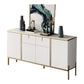 Glam Sideboard Stone Top Sideboard mit Tür für Wohnzimmer
