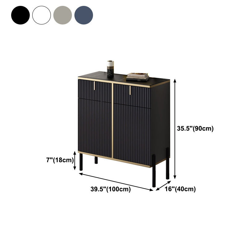 Glam Sideboard Stone Top Sideboard mit Tür für Wohnzimmer