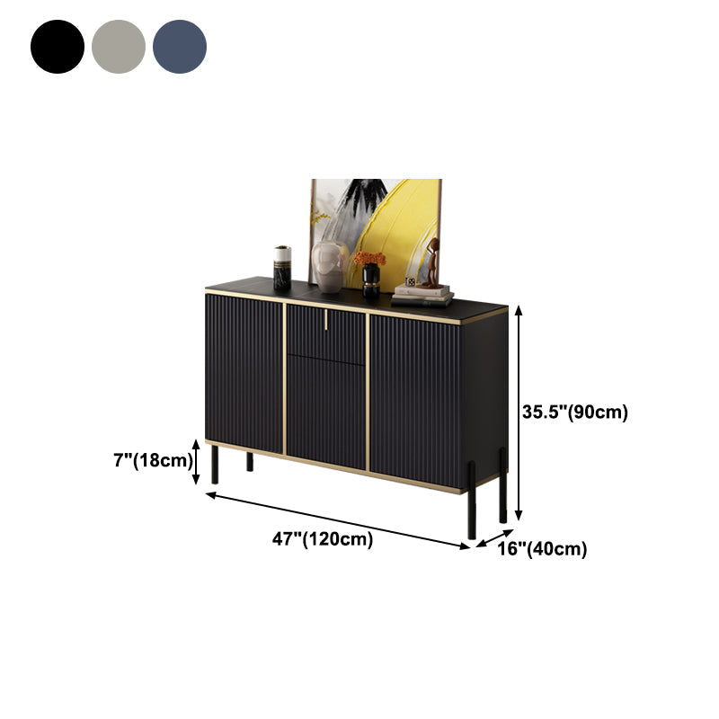Glam Sideboard Stone Top Sideboard mit Tür für Wohnzimmer