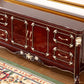 Sideboard glam sideboard in legno in gomma con porta e cassetto per soggiorno
