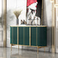 Glam Style Door Sideboard Stone Top Sideboard for Living Room 59"L x 16"W x 35"H Green Clearhalo 'buffet_sideboard' 'Buffets & Sideboards' 'furn' 'furn_buffet_sideboard' 'Furniture' 'Kitchen & Dining Furniture' 5275644