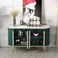 Glam Style Door Sideboard Stone Top Sideboard for Living Room Clearhalo 'buffet_sideboard' 'Buffets & Sideboards' 'furn' 'furn_buffet_sideboard' 'Furniture' 'Kitchen & Dining Furniture' 5275647