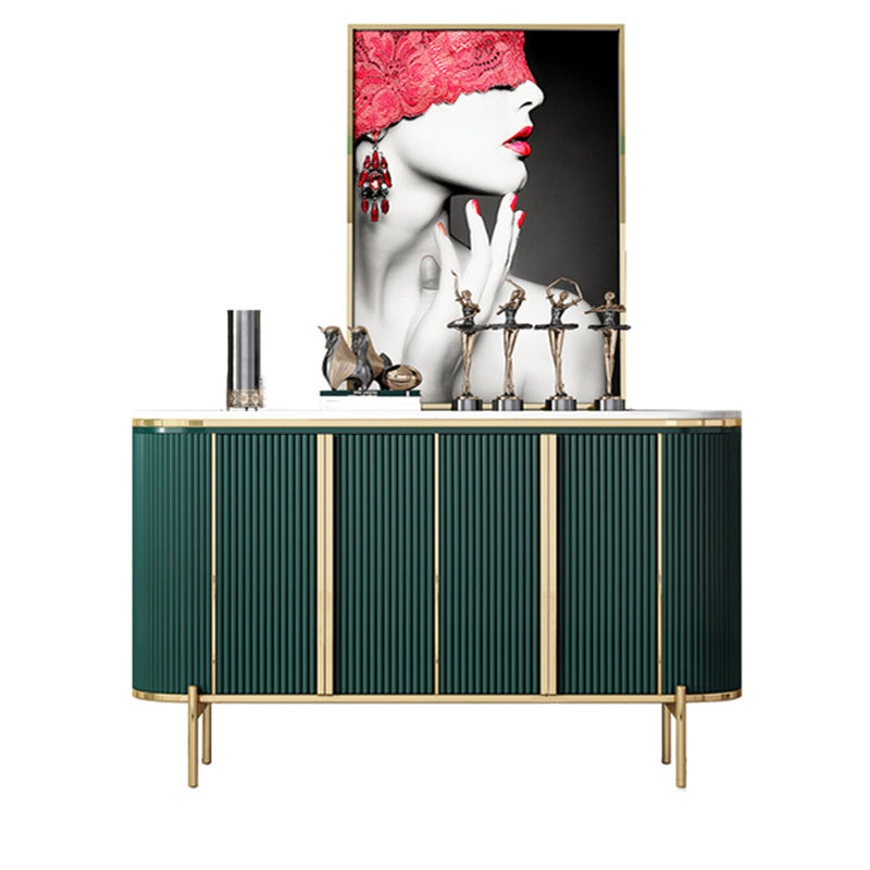 Glam Style Door Sideboard Stone Top Sideboard for Living Room Clearhalo 'buffet_sideboard' 'Buffets & Sideboards' 'furn' 'furn_buffet_sideboard' 'Furniture' 'Kitchen & Dining Furniture' 5275651