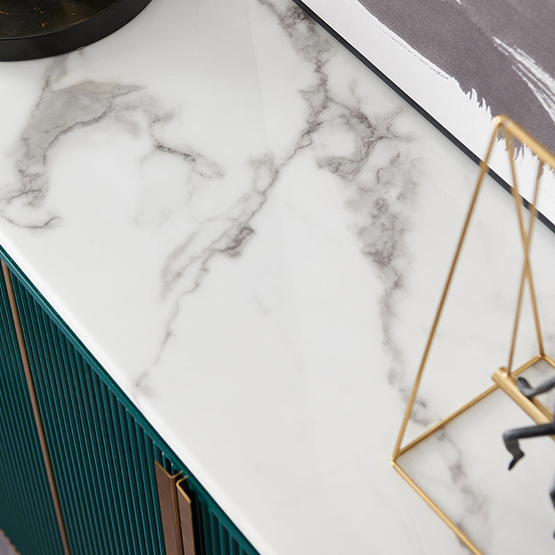 Glam Style Door Sideboard Stone Top Sideboard for Living Room Clearhalo 'buffet_sideboard' 'Buffets & Sideboards' 'furn' 'furn_buffet_sideboard' 'Furniture' 'Kitchen & Dining Furniture' 5275653