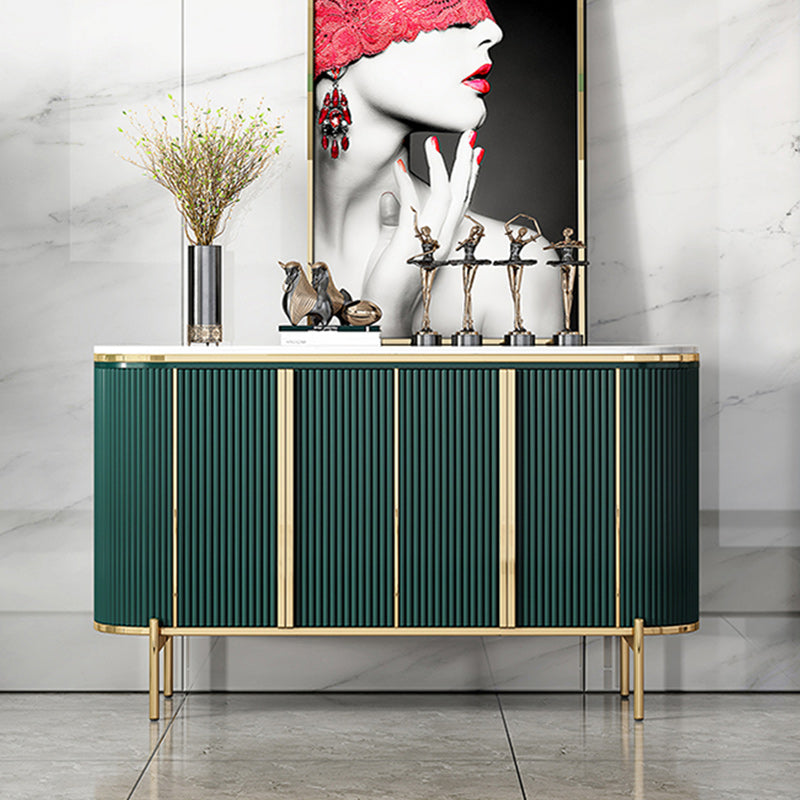 Glam Style Door Sideboard Stone Top Sideboard for Living Room Clearhalo 'buffet_sideboard' 'Buffets & Sideboards' 'furn' 'furn_buffet_sideboard' 'Furniture' 'Kitchen & Dining Furniture' 5275657