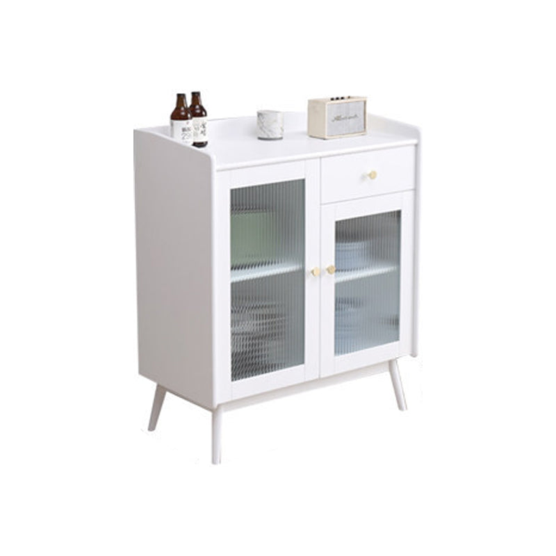 Modern Sideboard Solid Wood Sideboard with Door for Living Room 31"L x 16"W x 37"H White Clearhalo 'buffet_sideboard' 'Buffets & Sideboards' 'furn' 'furn_buffet_sideboard' 'Furniture' 'Kitchen & Dining Furniture' 5275668