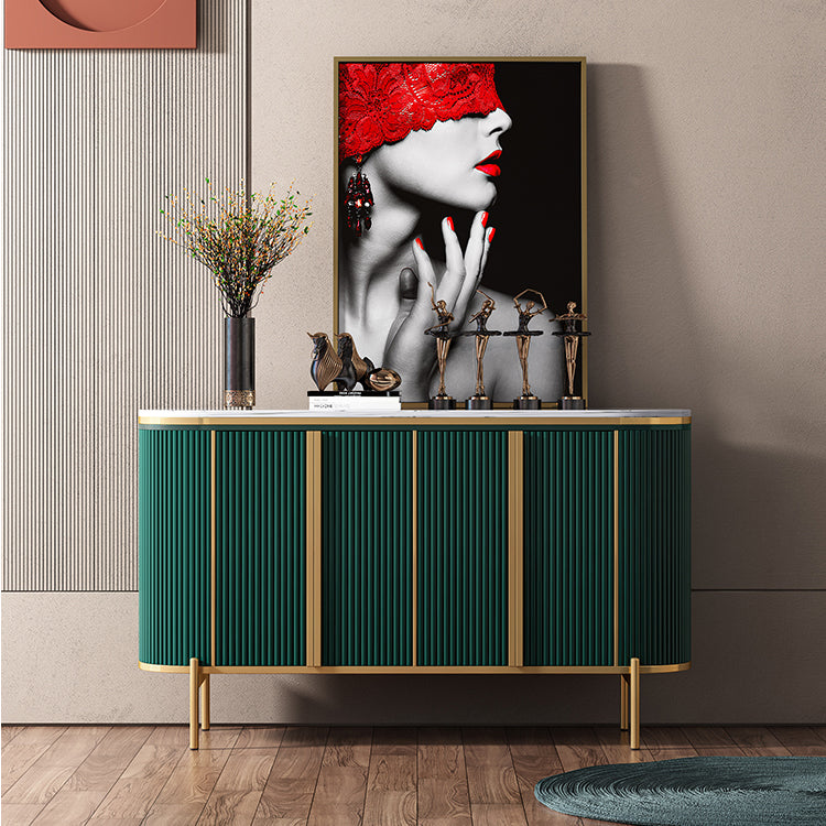 Glam Style Sideboard Stone Top Sideboard with Door for Living Room Clearhalo 'buffet_sideboard' 'Buffets & Sideboards' 'furn' 'furn_buffet_sideboard' 'Furniture' 'Kitchen & Dining Furniture' 5275691