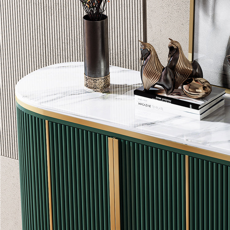 Glam Style Sideboard Stone Top Sideboard with Door for Living Room Clearhalo 'buffet_sideboard' 'Buffets & Sideboards' 'furn' 'furn_buffet_sideboard' 'Furniture' 'Kitchen & Dining Furniture' 5275695