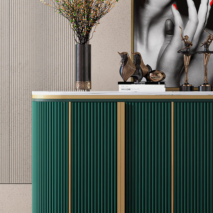 Glam Style Sideboard Stone Top Sideboard with Door for Living Room Clearhalo 'buffet_sideboard' 'Buffets & Sideboards' 'furn' 'furn_buffet_sideboard' 'Furniture' 'Kitchen & Dining Furniture' 5275699