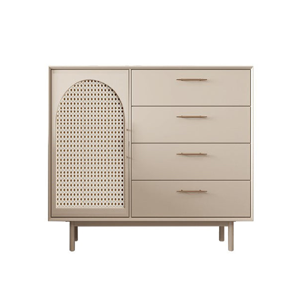 40-inch Height Wood Sideboard Simple Style 1 Door and 4 Drawer Cupboard for Living Room https: res.litfad.com site img item 2022 07 17 5275738 1200x1200.jpg Wicker & Rattan Clearhalo 'buffet_sideboard' 'Buffets & Sideboards' 'furn' 'furn_buffet_sideboard' 'Furniture' 'Kitchen & Dining Furniture' 5275741
