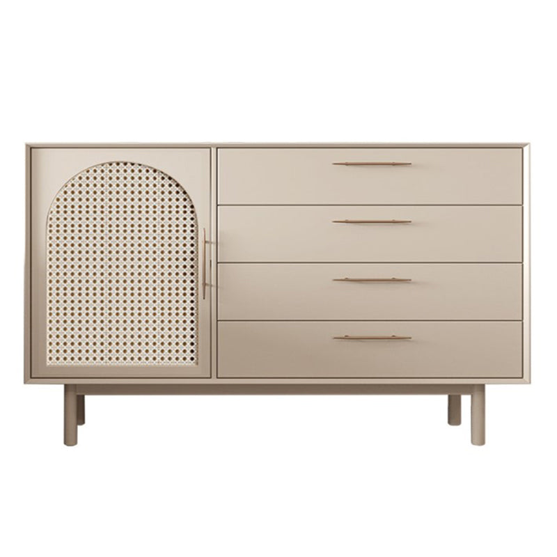 40-inch Height Wood Sideboard Simple Style 1 Door and 4 Drawer Cupboard for Living Room https: res.litfad.com site img item 2022 07 1200x1200.jpg Wicker & Rattan Clearhalo 'buffet_sideboard' 'Buffets & Sideboards' 'furn' 'furn_buffet_sideboard' 'Furniture' 'Kitchen & Dining Furniture' 5275743