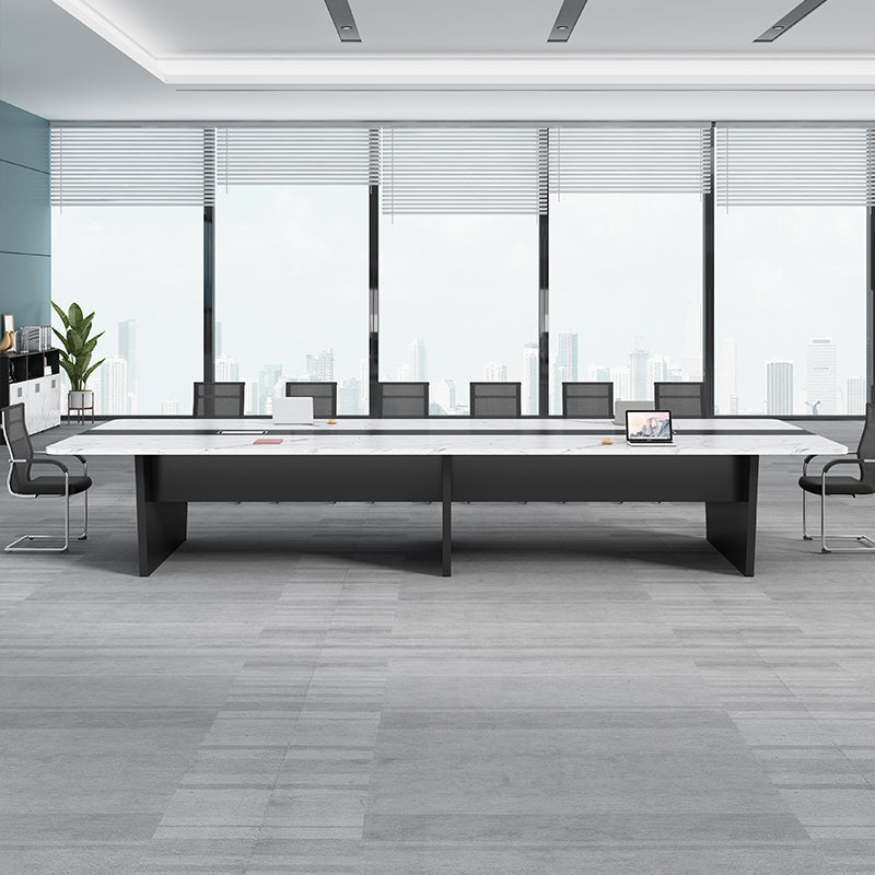 Scrivania di scrittura in stile industriale Curve Cable Management Office Desk