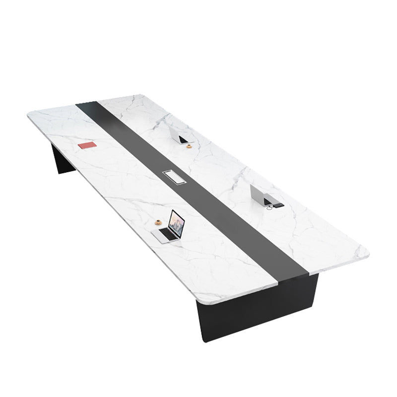 Scrivania di scrittura in stile industriale Curve Cable Management Office Desk