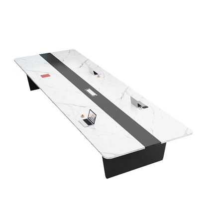 Scrivania di scrittura in stile industriale Curve Cable Management Office Desk