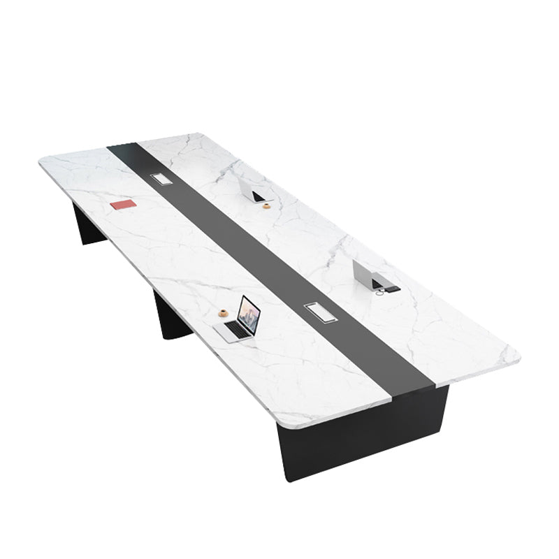 Scrivania di scrittura in stile industriale Curve Cable Management Office Desk