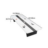 Scrivania di scrittura in stile industriale Curve Cable Management Office Desk