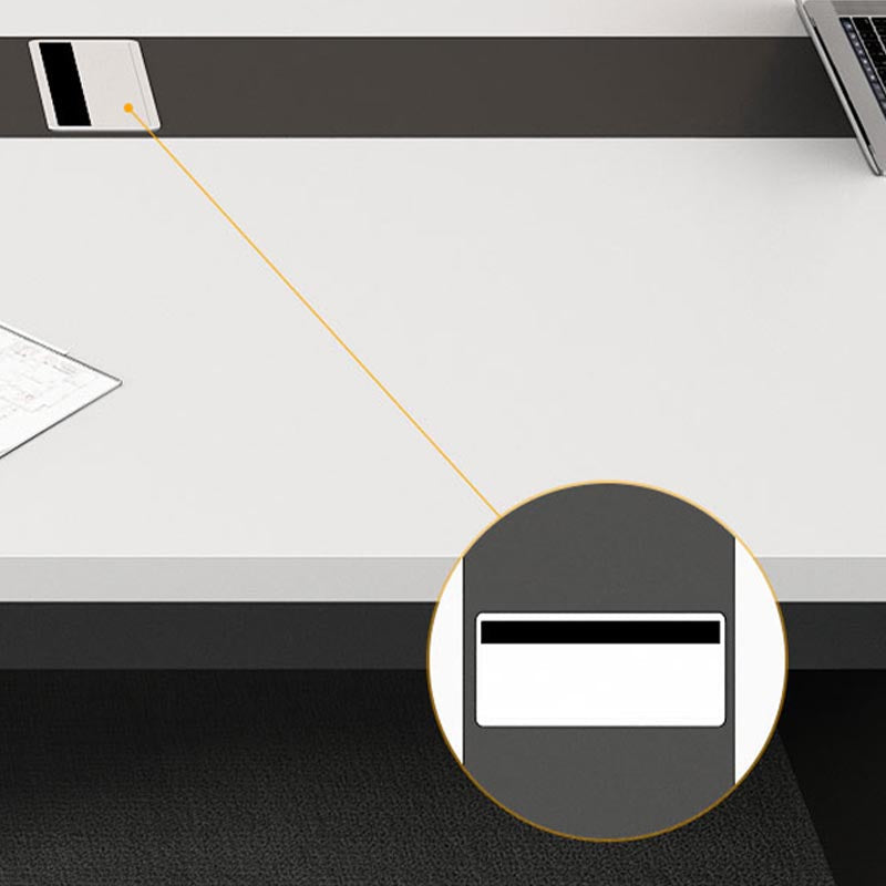 Industrial Style Rectangle Writing Desk Cable Management Office Desk for Office Clearhalo 'furn' 'furn_office_desk' 'Furniture' 'Office Desks' 'Office Furniture' 'office_desk' 5275810