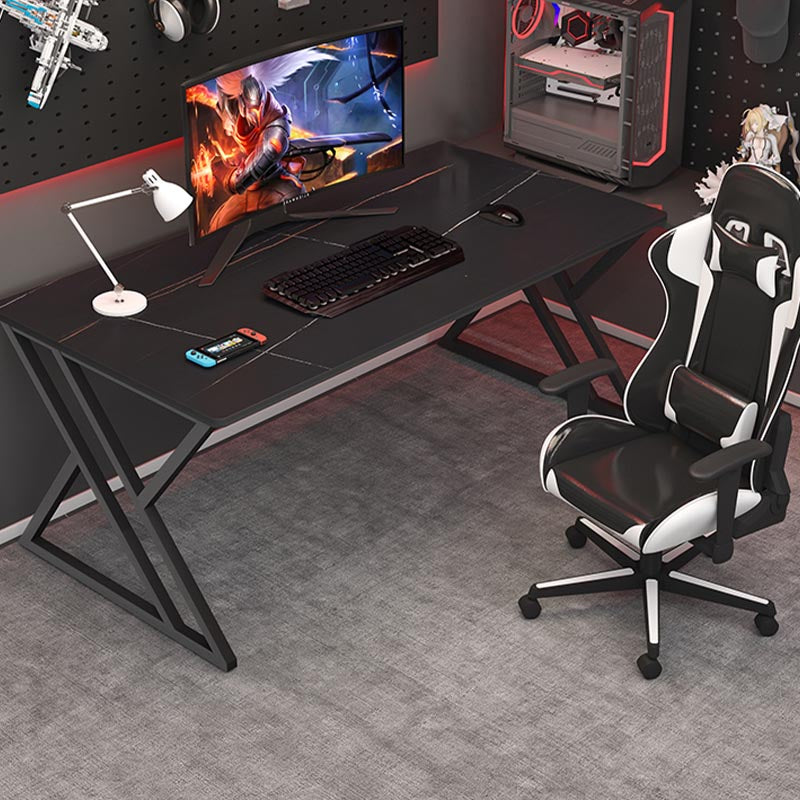 Rectangle Writing Table Industrial Sintered Stone Office Desk with Sled Base Clearhalo 'furn' 'furn_office_desk' 'Furniture' 'Office Desks' 'Office Furniture' 'office_desk' 5275866