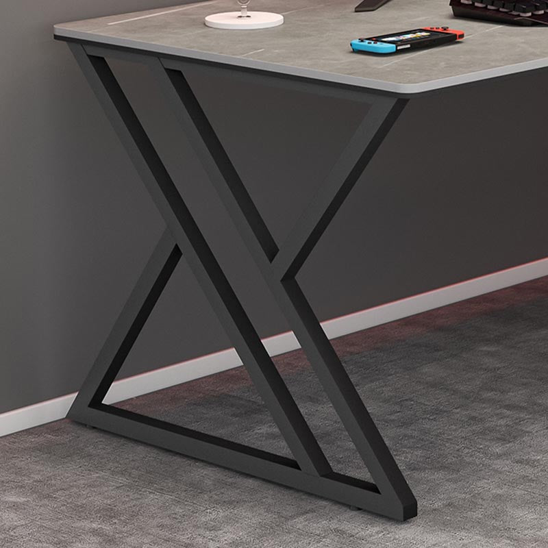 Rectangle Writing Table Industrial Sintered Stone Office Desk with Sled Base Clearhalo 'furn' 'furn_office_desk' 'Furniture' 'Office Desks' 'Office Furniture' 'office_desk' 5275872